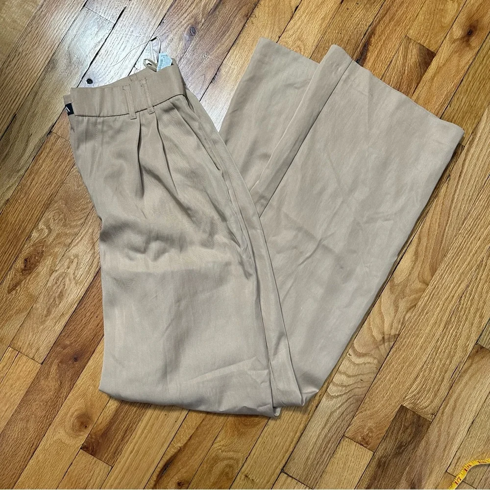 Zara Wide Leg Trouser (small, tan) - Picture 1 of 4